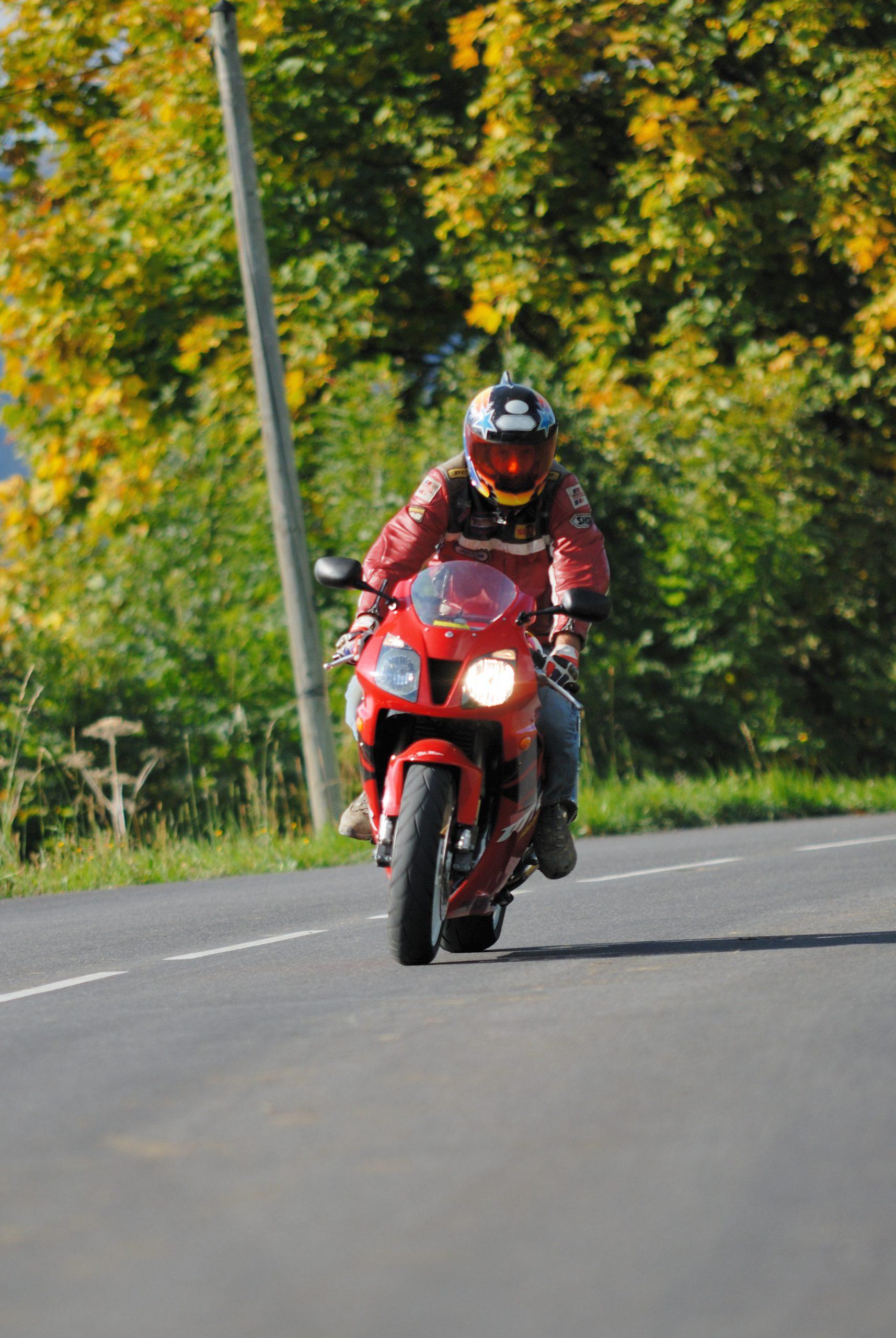 motard balade printemps